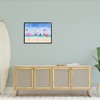 Stupell Industries Cute Pink Flamingos Beach Attire Strolling Coast Illustration Framed Giclee Art - 3 of 4