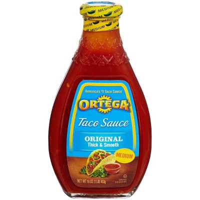 Ortega Original Thick & Smooth Medium Taco Sauce 16-oz. : Target