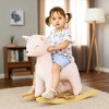 Mshliw Deer-Shaped Plush Ride-On Rocking Horse Toy for Kids Ages 3–6 with Realistic Sounds, Soft Seat & Metal Frame Rocker Base, Halloween gift - 2 of 4