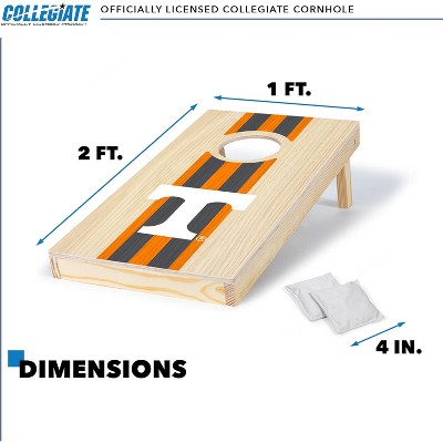 Tennessee Volunteers 1'x2' Solid Wood Cornhole Set with Bean Bags