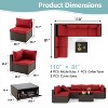 EROMMY 7 Pieces Outdoor Patio Set with Cushions - 2 of 4