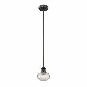 Ithaca - 1 Light Stem Hung Mini Pendant In Industrial Style-6.5 Inches Tall and 6 Inches Wide - 1 of 1