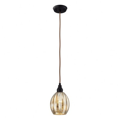 Elk Home Danica 1 - Light Pendant in  Oiled Bronze