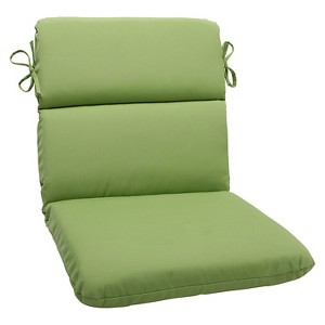 Sunbrella Canvas Outdoor Rounded Edge Chair Cushion - Green