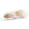 Allegra K Women's Strappy Straps Lace Up Stiletto Heel Sandals - 4 of 4