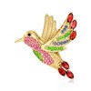 Ross-Simons 2.32 ct. t.w. Multi-Gemstone Hummingbird Pin/Pendant Necklace in 18kt Gold Over Sterling Size 18 - 4 of 4