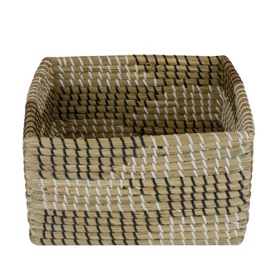 Northlight 12.5'' Brown Woven Accent Christmas Seagrass Basket