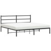 vidaXL Metal Bed Frame with Headboard Black 76 in.x79.9 in. King - 4 of 4