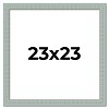 PosterPalooza | Square Refined Blue Picture Frame - UV Acrylic, Foam Board Backing, Hanging Hardware - 2 of 4