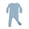 Bellabu Bear Baby Oasis Teal Bamboo Convertible Footie - 2 of 3
