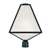 Crystorama Lighting Glacier 3 - Light Post Light in  Black Charcoal - 2 of 4