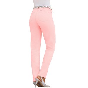 Roaman's Women's Plus Size Petite Iconic Straight Leg Jean - 1 of 4