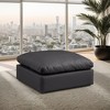 Meridian Furniture,Comfy Vegan Leather Modular Ottoman - 2 of 4