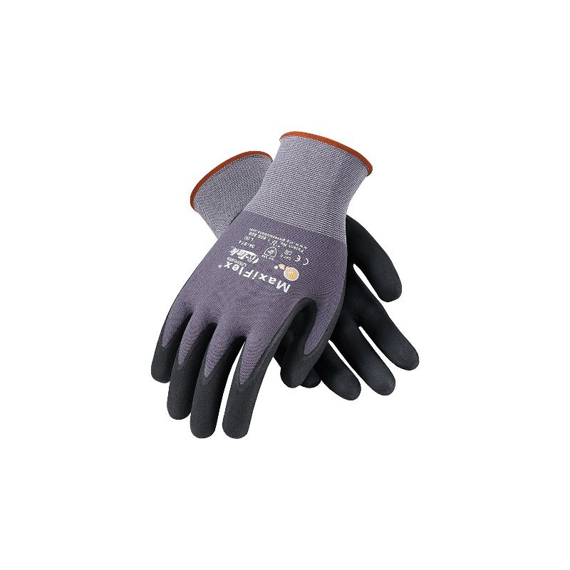 MaxiFlex Ultimate Nitrile Gloves Gray/Black 34-874/M, 2 of 5