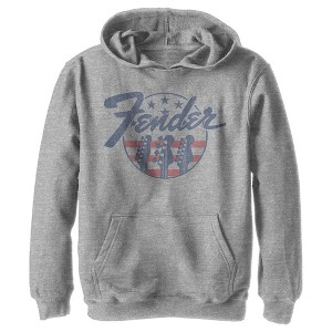 Boy's Fender Stars and Stripes Logo Pull Over Hoodie - 1 of 4