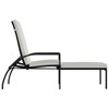 vidaXL Sun Lounger with Footrest PE Rattan Black - 4 of 4
