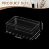 Unique Bargains Acrylic Cube Storage Collectible Display Boxes 2 Pcs Clear - 2 of 4