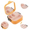 Unique Bargains Square Multi-Function with Mirror Jewelry Box Jewelry Organizer 1 Pc - 3 of 4