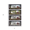 HomeRoots Set Of Four Red Barn For The Season Black Framed Print Wall Art - 3 of 3