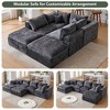 4-8 Seater Modular Cloud Sectional Sofa, U-Shape Chenille Couch, Deep Memory Foam Couch, No Assembly Required - 3 of 4