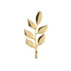 John Bead Beadwork Findings Branch with Leaves Gold Jewelry Finding, 18pcs - 2 of 4