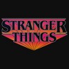 Juniors Womens Stranger Things Orange Shadow Classic Logo T Shirt - 2 of 4