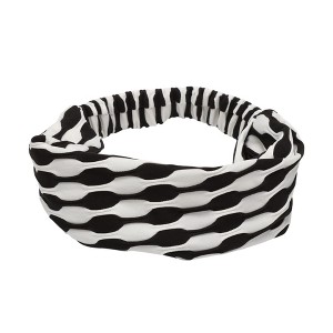 Unique Bargains Women's Dot Wide Fabric Headband 1 Pc - 1 of 4