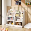 4 Tier Kids Bookshelf, Kids Book Shelf for Kids Rooms, Wood Children Bookcase,Baby Storage Book Rack,Toddler Bookshelf - 2 of 4