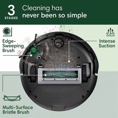 iRobot Roomba 105 Vacuum - Easy-to-Use, Intense Power-Lifting Suction, LiDAR Navigation, Multi-Surface Cleaning, Cleans in Neat Rows, Self-Charging