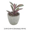 Unique Bargains Artificial Plants Plastic Pink 2.44"x2.44"x3.35" 1 Pcs - 3 of 4