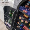 71" Tall Arched Kitchen Pantry, Modern Storage Cabinet with 3 Adjustable Shelves, 6 Door Shelves, for Kitchen, Living Room - 3 of 4