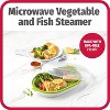 GoodCook BPA-Free Plastic Microwave Vegetable and Fish Steamer, Green,Green - 3 of 4