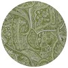 Artichoke Green And Olive Green Paisley Washable Indoor Outdoor Area Rug - 4 of 4