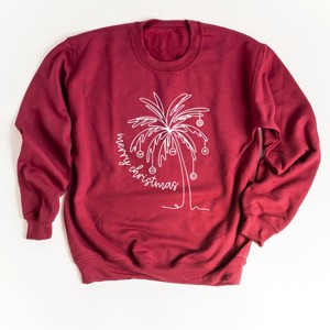 Merry Christmas Palm Tree - Sweatshirt - 1 of 3