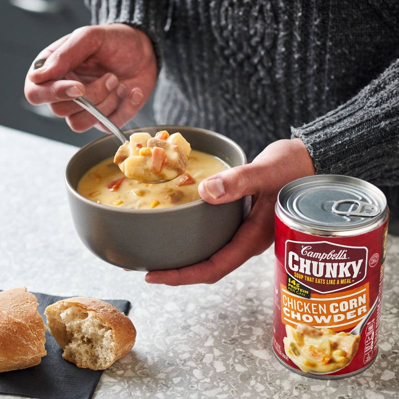 Campbell&#39;s Chunky Chicken Corn Chowder Soup - 18.8oz, 3 of 19