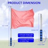 Unique Bargains Telescopic Handheld Stainless Steel Non-slip Grip Flag Pole 1 Pc - 2 of 4