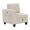 NicBex Corduroy Accent Chair with 1 Arm,Upholstered Living Room Chairs with Hidden Storage,Modern Armchair,Accent Chairs for Living Room - 2 of 4