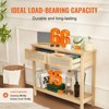 Yukimo Natural Rattan Console Table - 2 Storage Drawers + Rattan Sliding Door, Rustic Accent Table with Open Shelf for Entryway/Living Room/Bedroom - 4 of 4