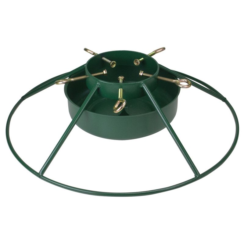 Northlight 25" Green Christmas Tree Stand for Real Live Trees Up to 12' Tall, 2 of 5