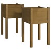 vidaXL Garden Planter 59.1"x19.7"x27.6" Solid Wood Pine - 2 of 4