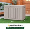 FURNIinspire Deck Boxes, Portable Storage Box with Waterproof and Weather-resistant for Furniture Cushions Garden Tools, Brown, 30.7"*17.1"*22" - 4 of 4