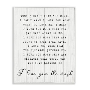 Stupell Industries Inspirational I love You the Most Framed Giclee Art - 1 of 4