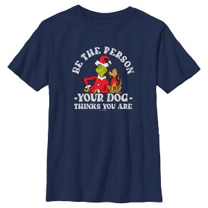 Boy's Dr. Seuss Grinch Christmas Be the Person T-Shirt - 1 of 4