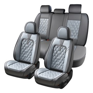 Coverado Seat Covers Luxury Faux Leather Seat Protectors - 1 of 4