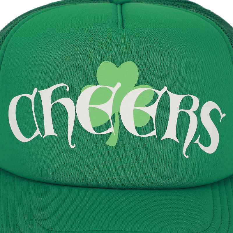 St. Patrick’s Day Cheers Green Trucker Hat, 4 of 7