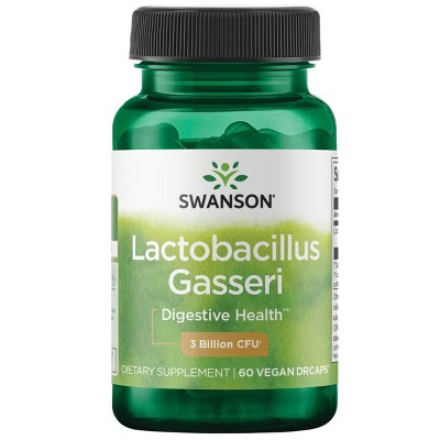 Swanson Lactobacillus Gasseri Probiotic Supplement, Helps Support Digestive Health, 3 Billion CFU, 60 Veggie Capsules.