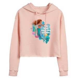 Women's - Disney - True Voice Lies Within Cropped Graphic Hoodie - 1 of 3
