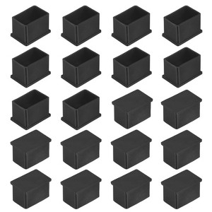 Unique Bargains Rectangle PVC Durable Anti-Slip Furniture Leg Caps - 1 of 4