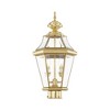 Livex Lighting Georgetown 2 - Light Post Light in  Polished Brass - 4 of 4