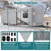 Garvee RV Cover, Heavy Duty RV Travel Trailer Cover, Windproof Waterproof Non-Woven Fabrics Camper Cover Grey - 4 of 4